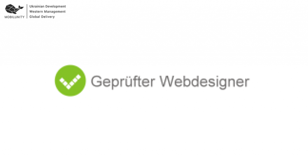 Mobilunity Becomes a Certified Web Designer in Germany Banner