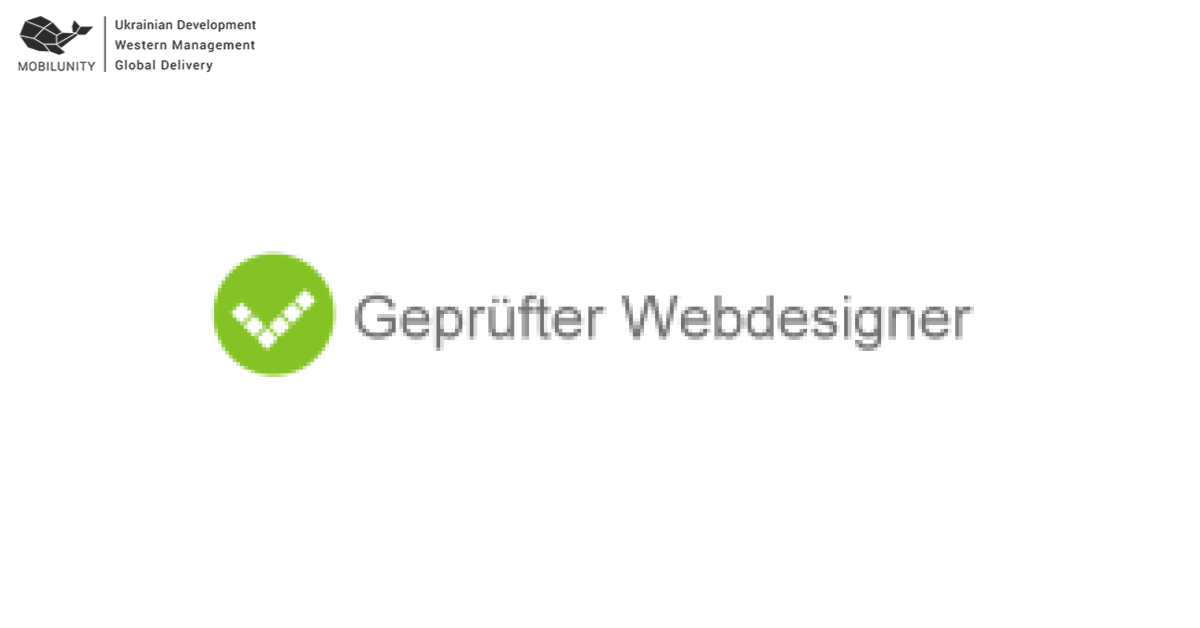 Mobilunity Becomes a Certified Web Designer in Germany