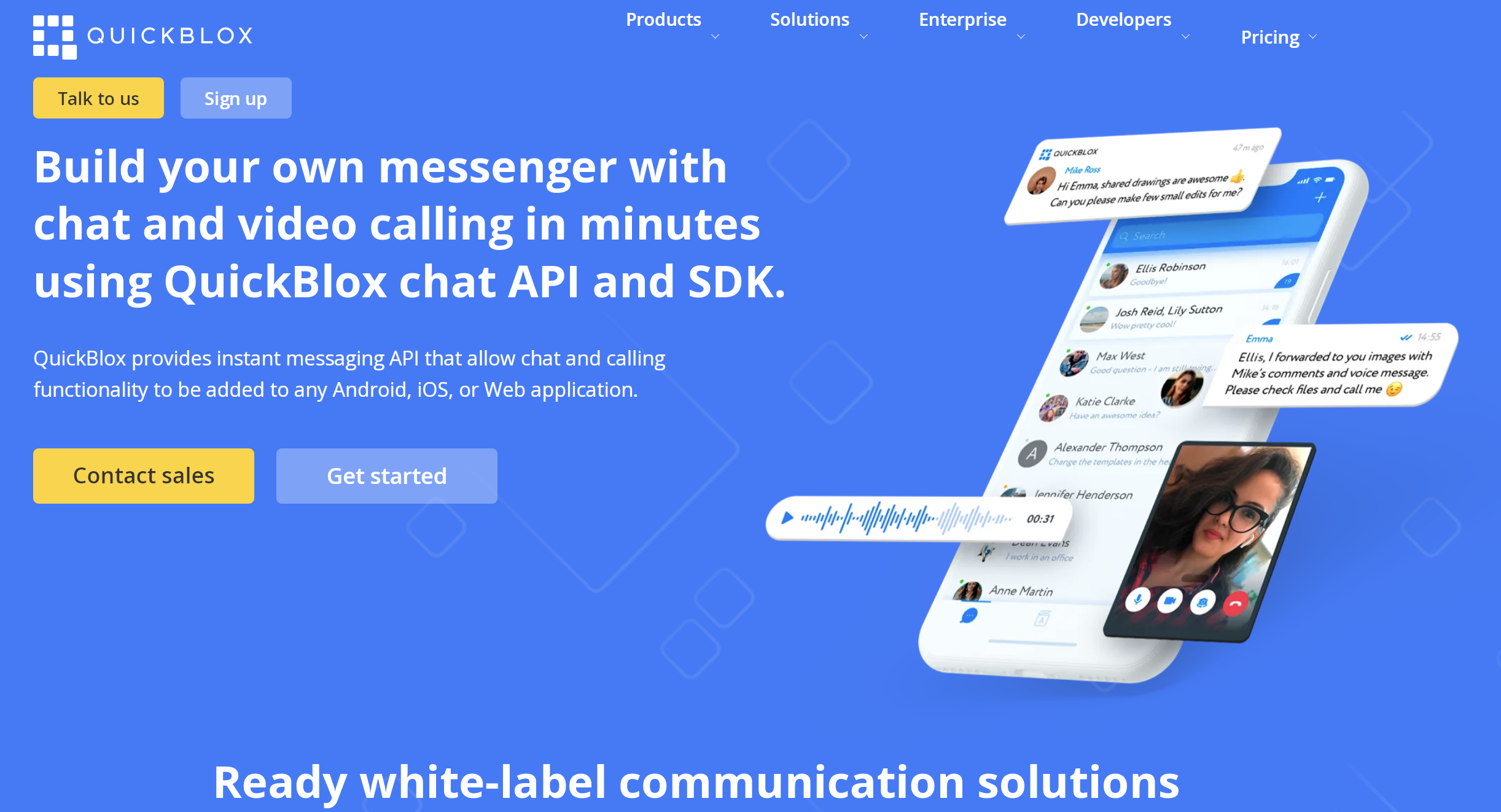 QuickBlox Chat Solution for Marketplaces