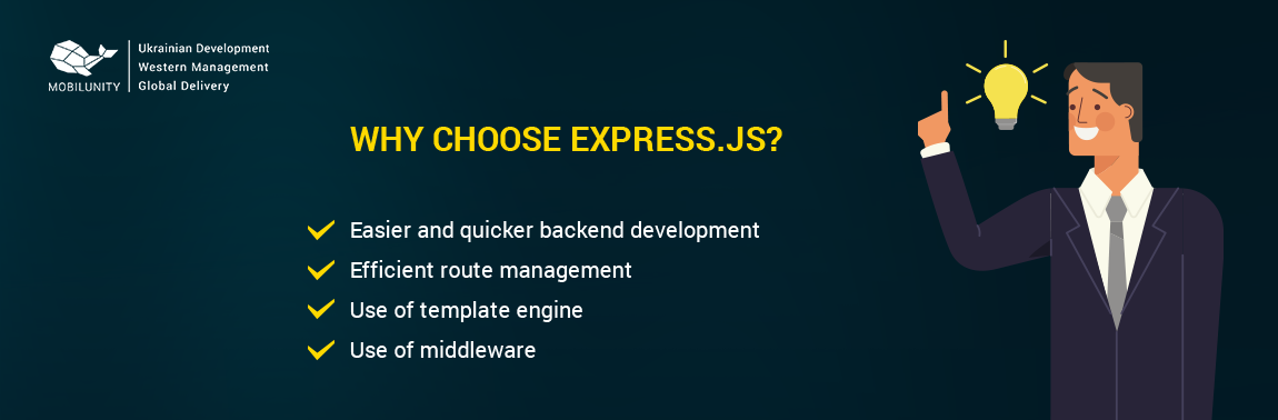 Why is it worth to use Express js to create Express app?