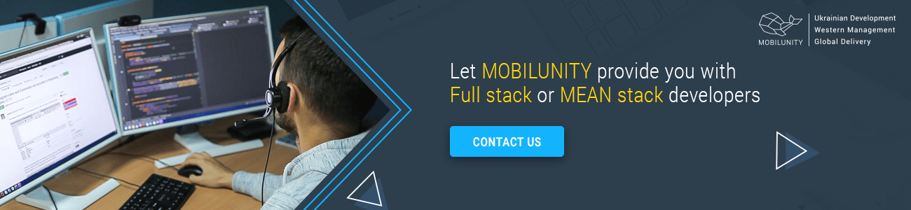 find full stack developer at Mobilunity