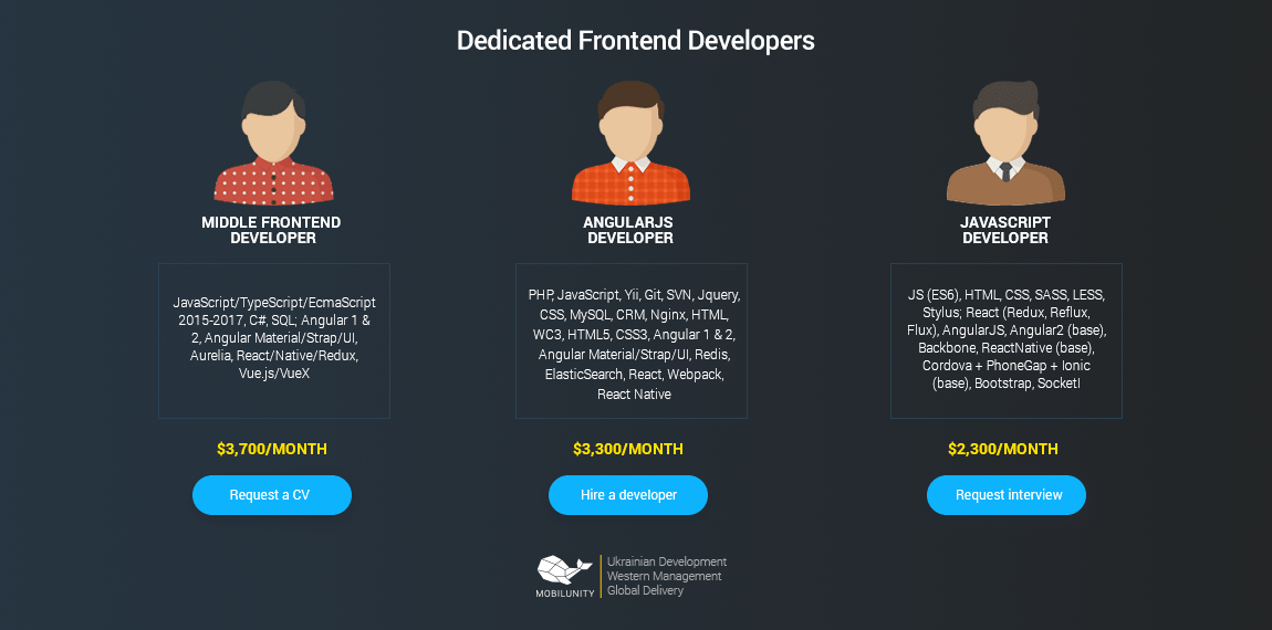 hire developers for fintech project