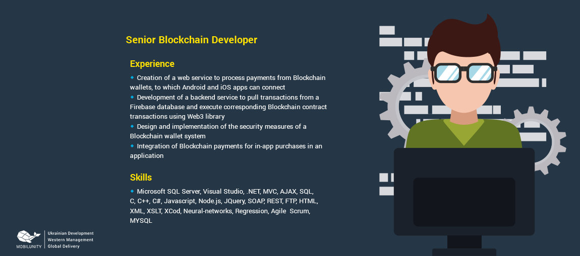 Hire Blockchain Developer Bitcoin & More Mobilunity