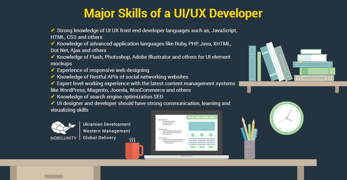 Major Skills of a UI UX developer