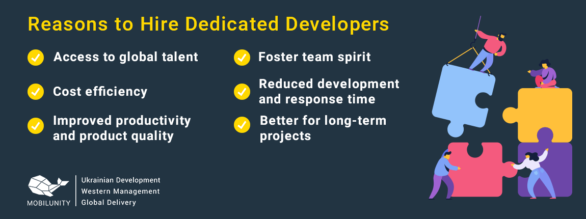 reasons to hire dedicated developers