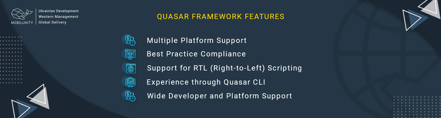 quasar framework main features