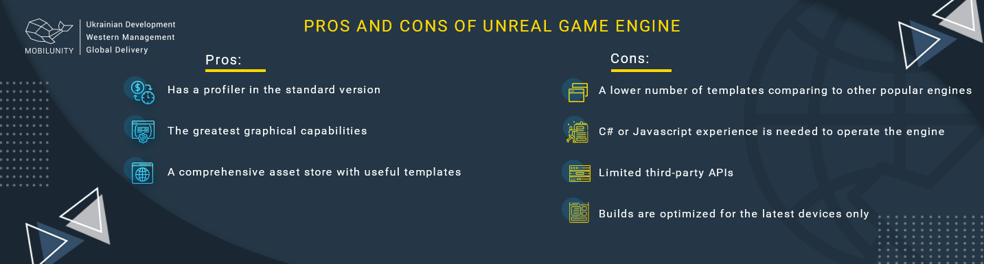 pros and cons of unreal game engine