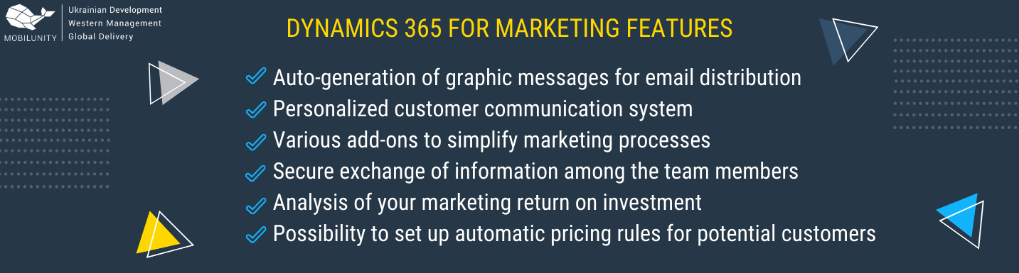dynamics 365 for marketing features dynamics 365 for marketing features