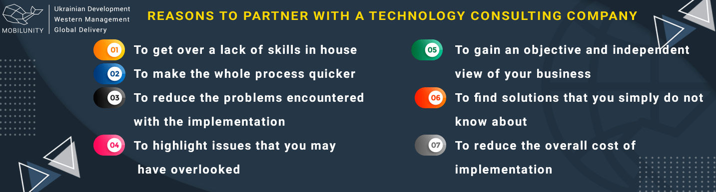 reasons to partner with technology consulting firm