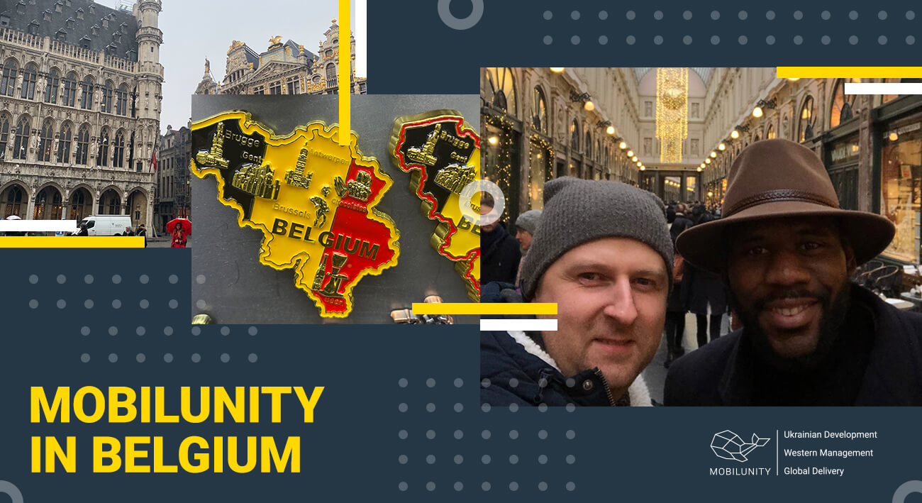 mobilunity management team business trip to Belgium