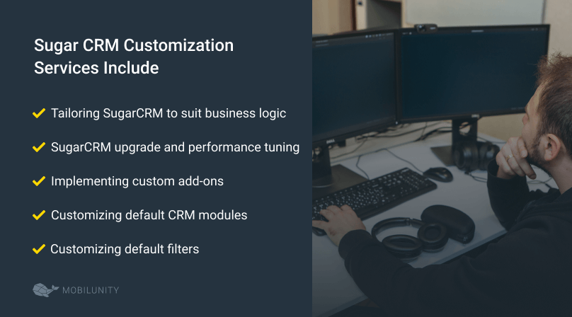 SugarCRM customization services list SugarCRM customization services list