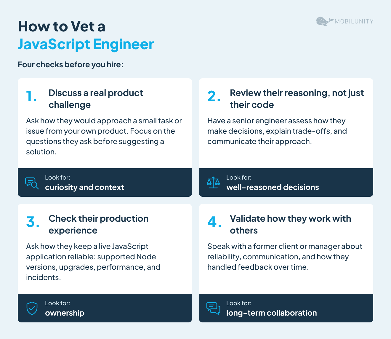 how to vet a javascript engineer