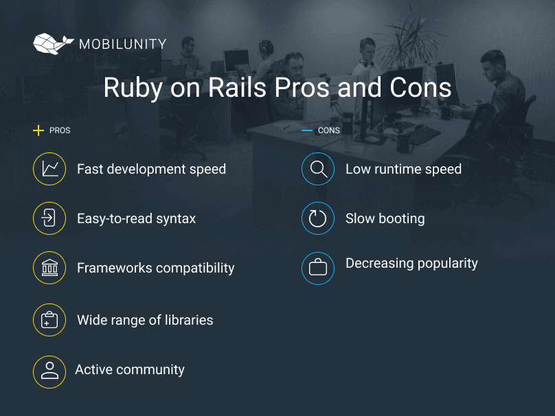 pros and cons of ruby on rails