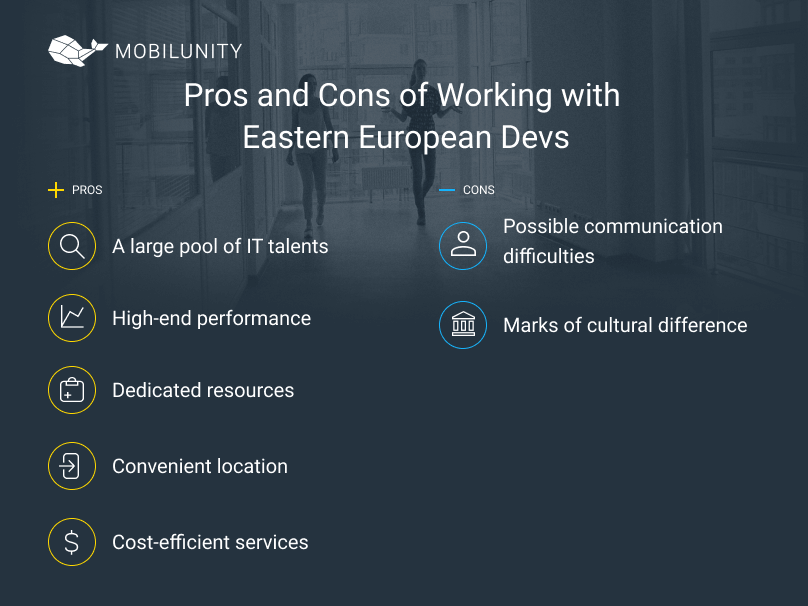 pros and cons of hiring developers in eastern europe