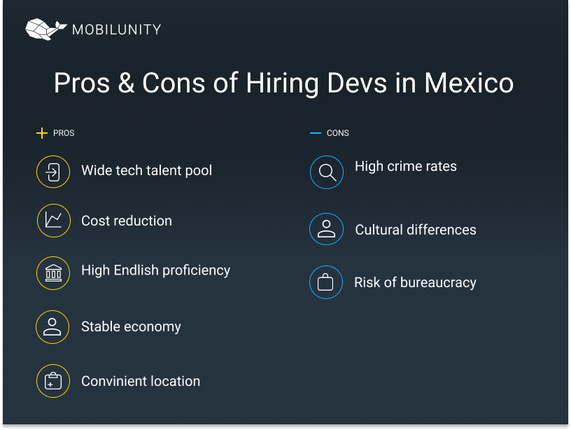 mexico software development outsourcing pros and cons