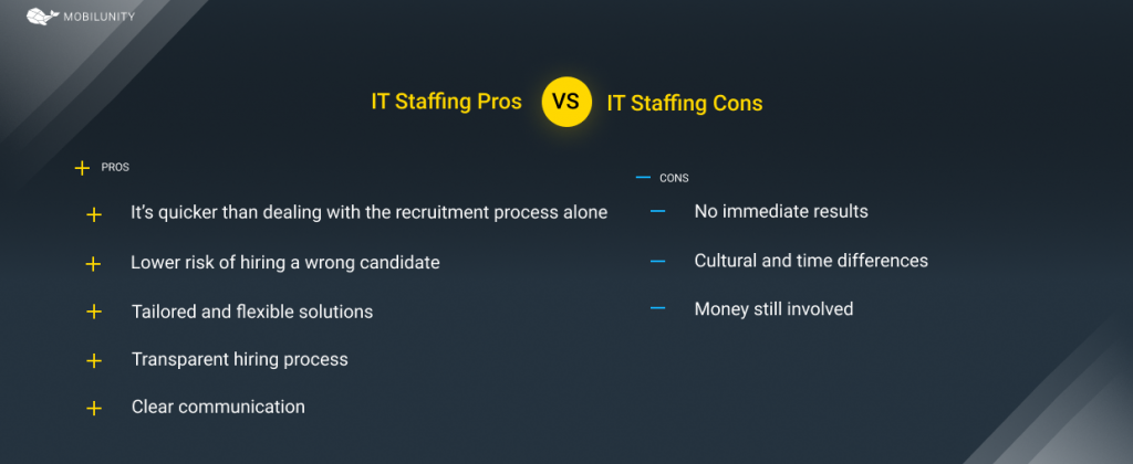 Pros & Cons of it staffing