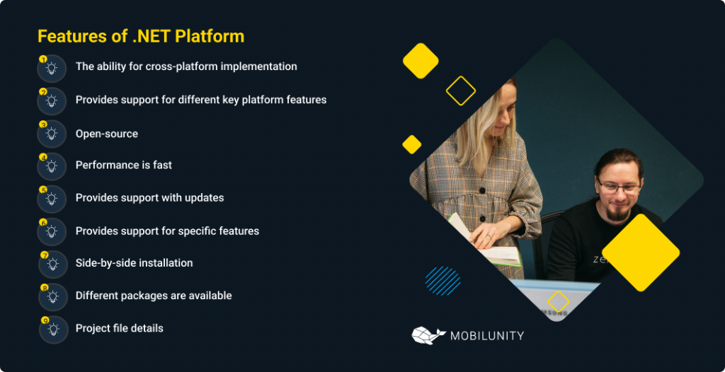 features of .NET platform