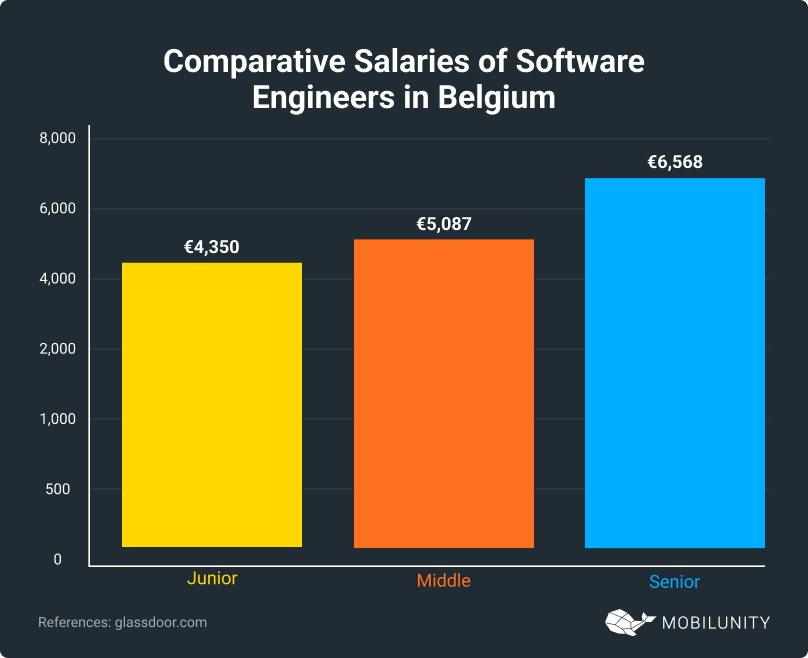 Salaries of Software Engineers in Belgium