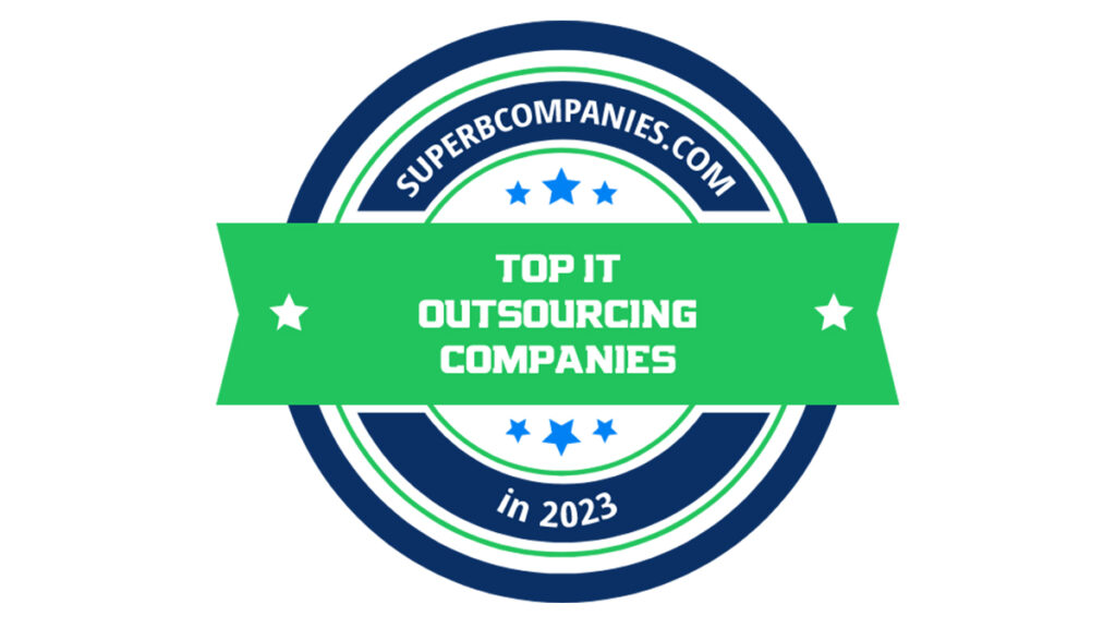 Mobilunity Voted as a Top IT Outsourcing Company in 2023 by SuperbCompanies.com Banner