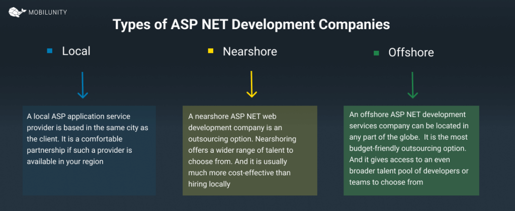 asp application service provider vs local nearshore