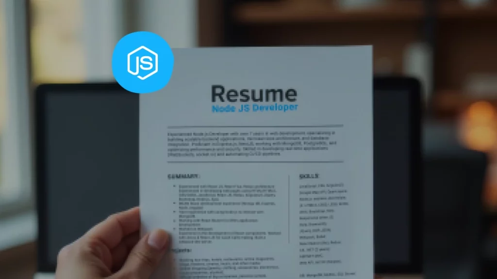 What an Ideal Node JS Developer Resume Should Contain? Banner