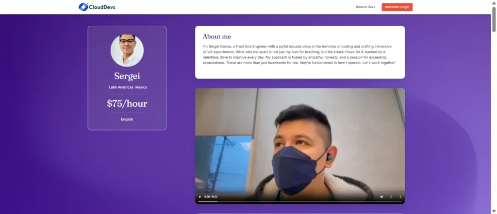 CloudDevs Talent Marketplaces platform for hiring remote developers