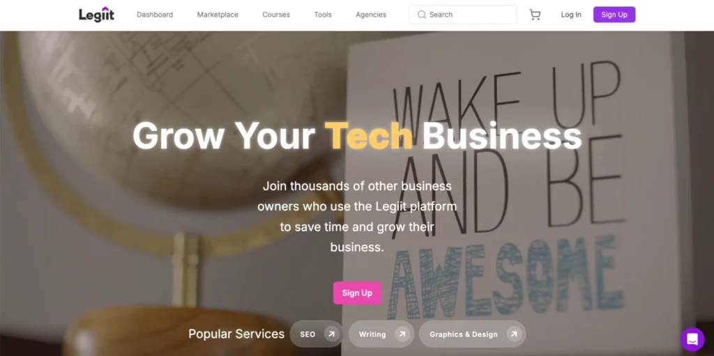 Legiit freelance marketplace for digital marketing and SEO services