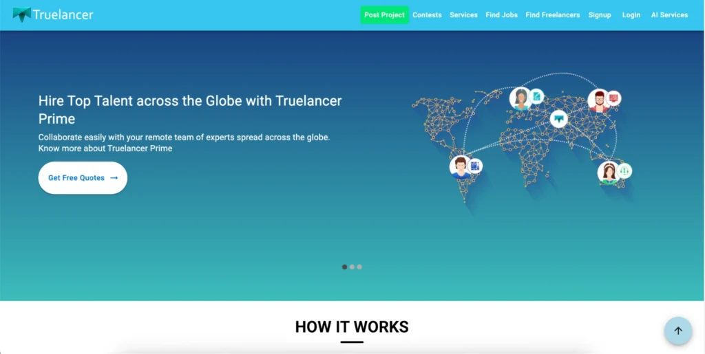 Truelancer freelance marketplace for remote jobs and services