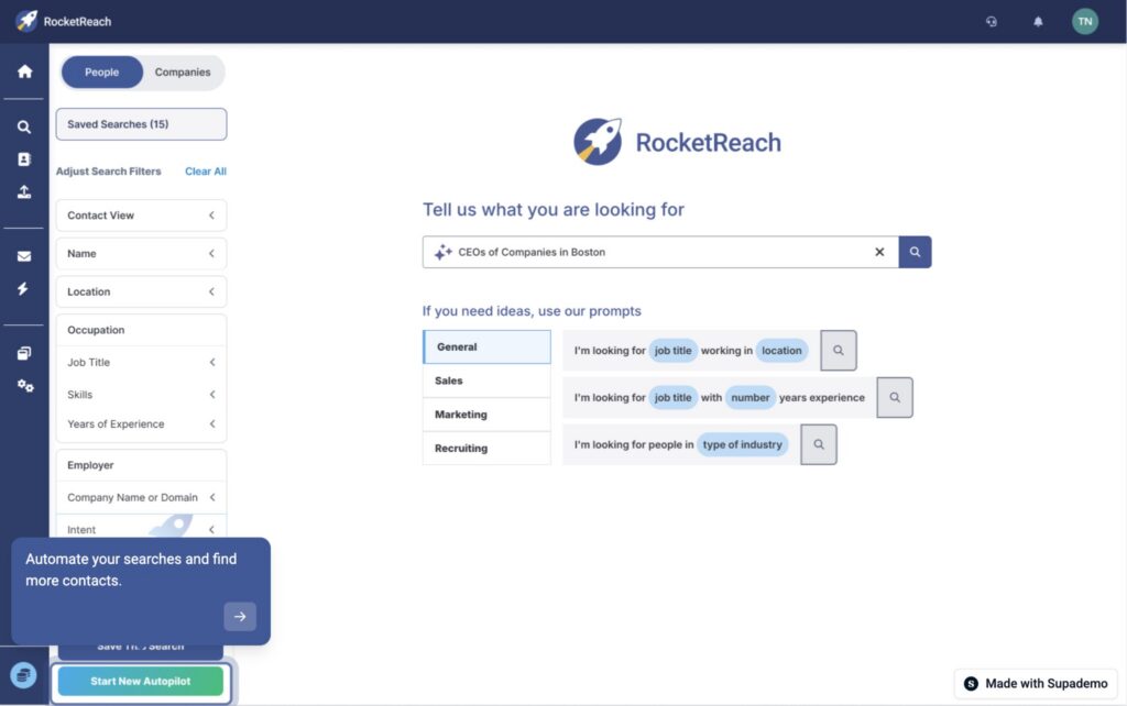 AI in Marketing Automation RocketReach Uses AI for Discovering Contacts and Automating Conversations