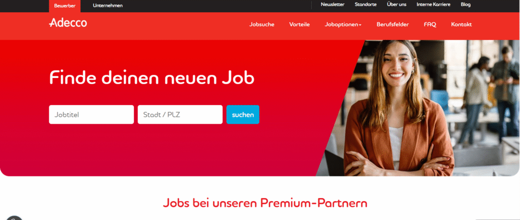 Adecco website