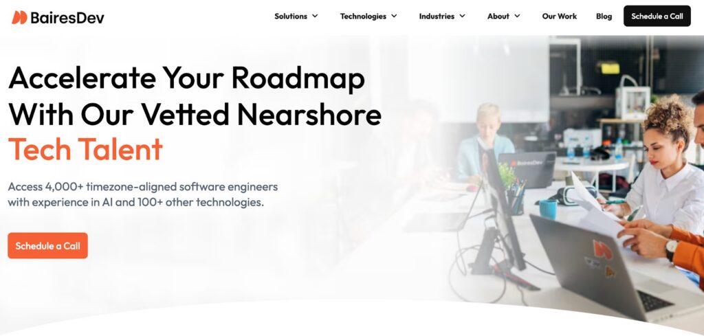 BairesDev website BairesDev website