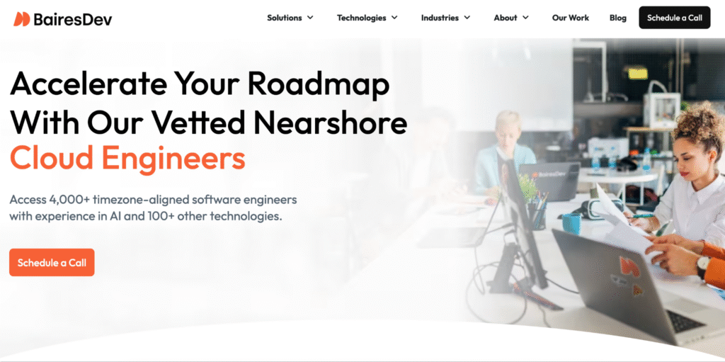 BairesDev website BairesDev website