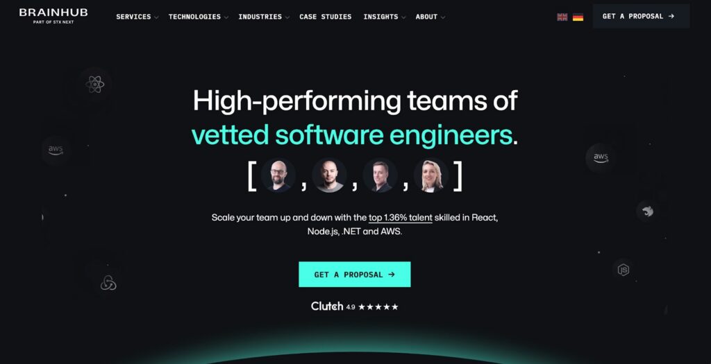 Brainhub website Brainhub website