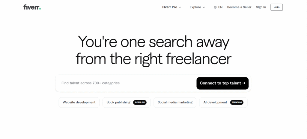 Fiverr website Fiverr website