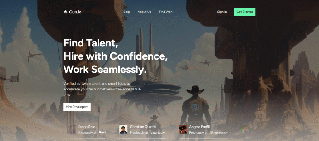 Gun.io website Gun.io website