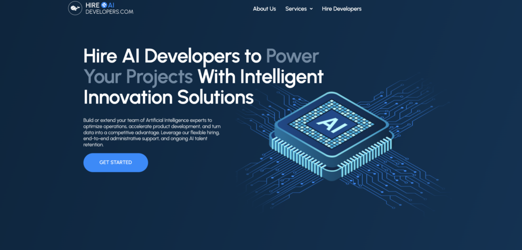 Hire AI Developers Website