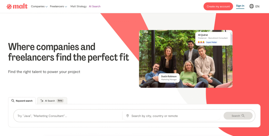 Malt website Malt website