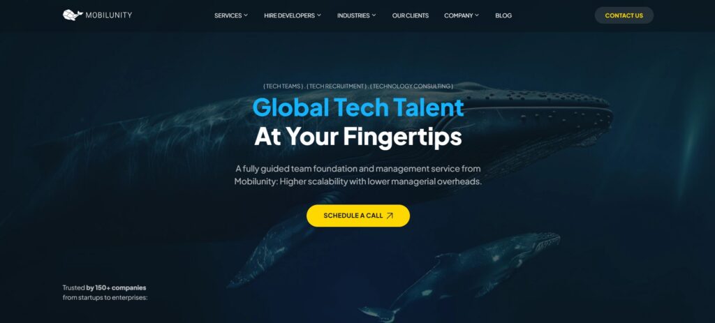 Mobilunity web site Mobilunity web site