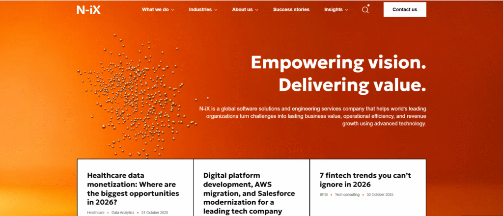 N-iX website N-iX website