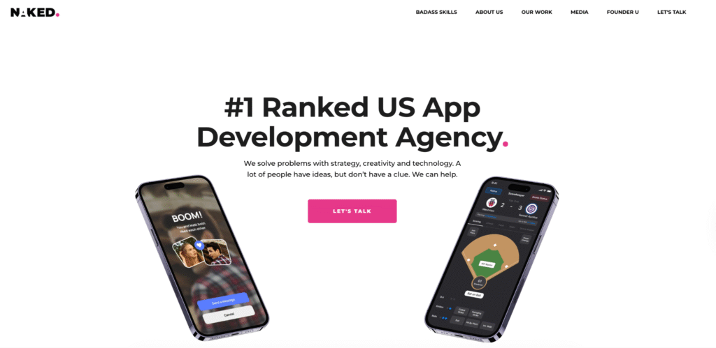 Naked Development website