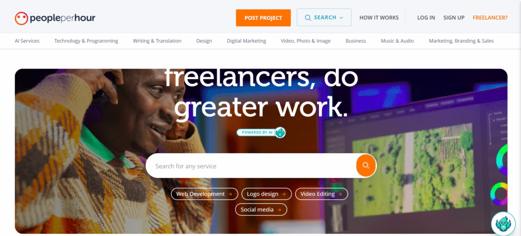 PeoplePerHour website PeoplePerHour website