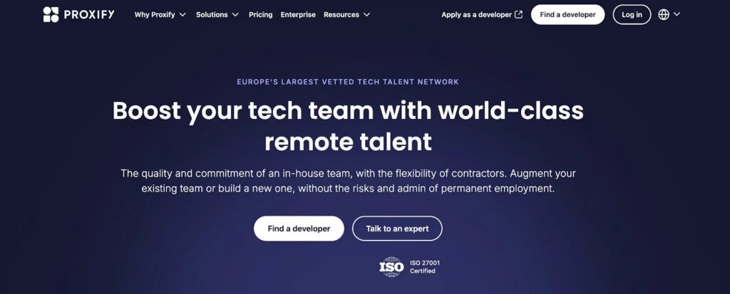 Proxify website Proxify website