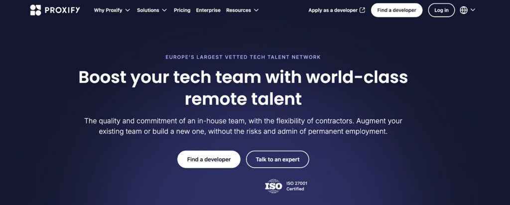 Proxify website Proxify website