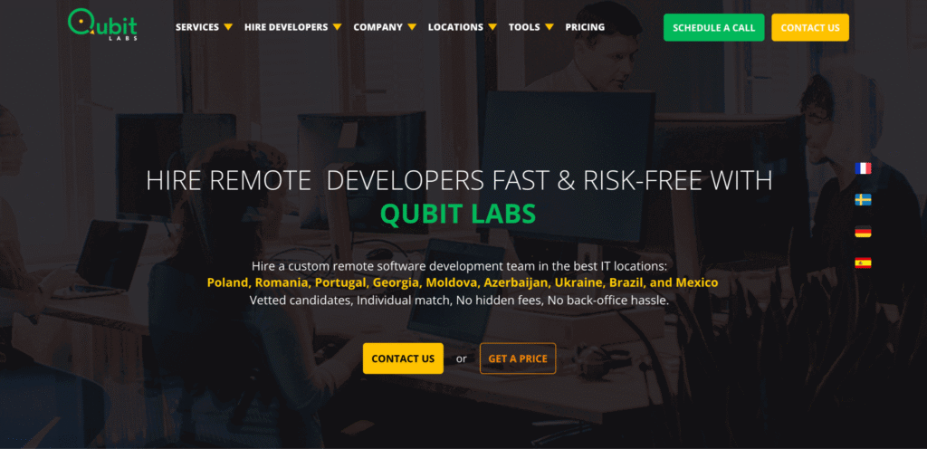 Qubit Labs website Qubit Labs website