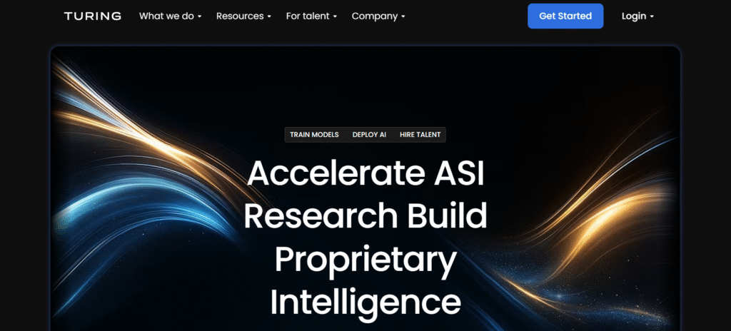 Turing.com website Turing.com website