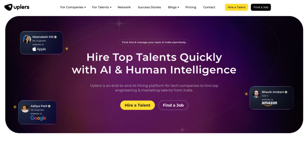 Uplers website Uplers website