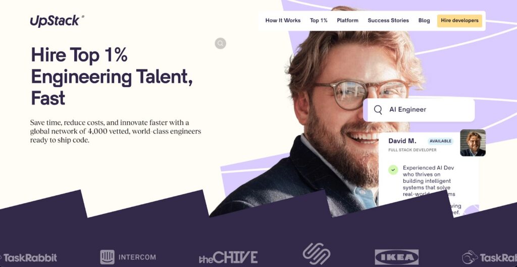 Upstack website Upstack website