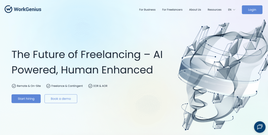 WorkGenius website WorkGenius website