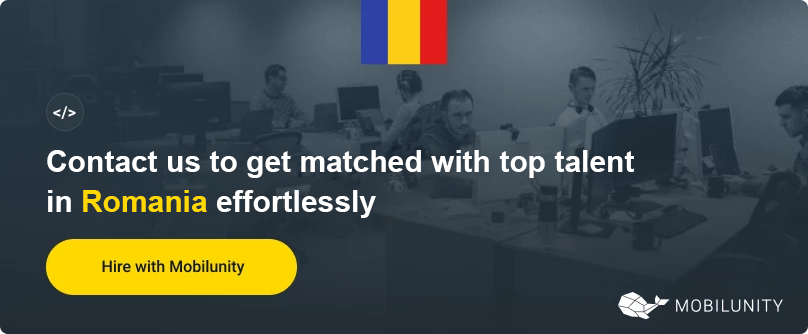 software development romania banner