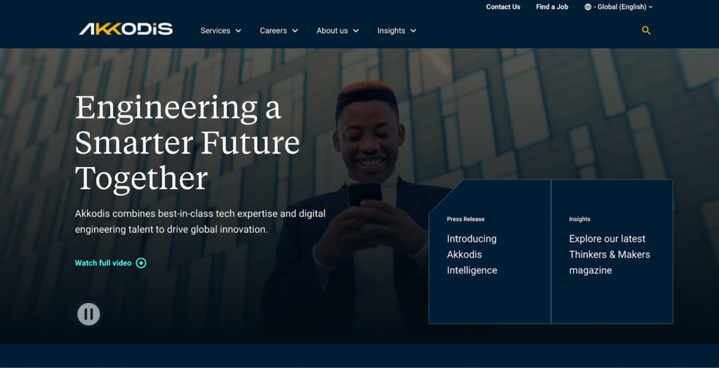 Akkodis website Akkodis website